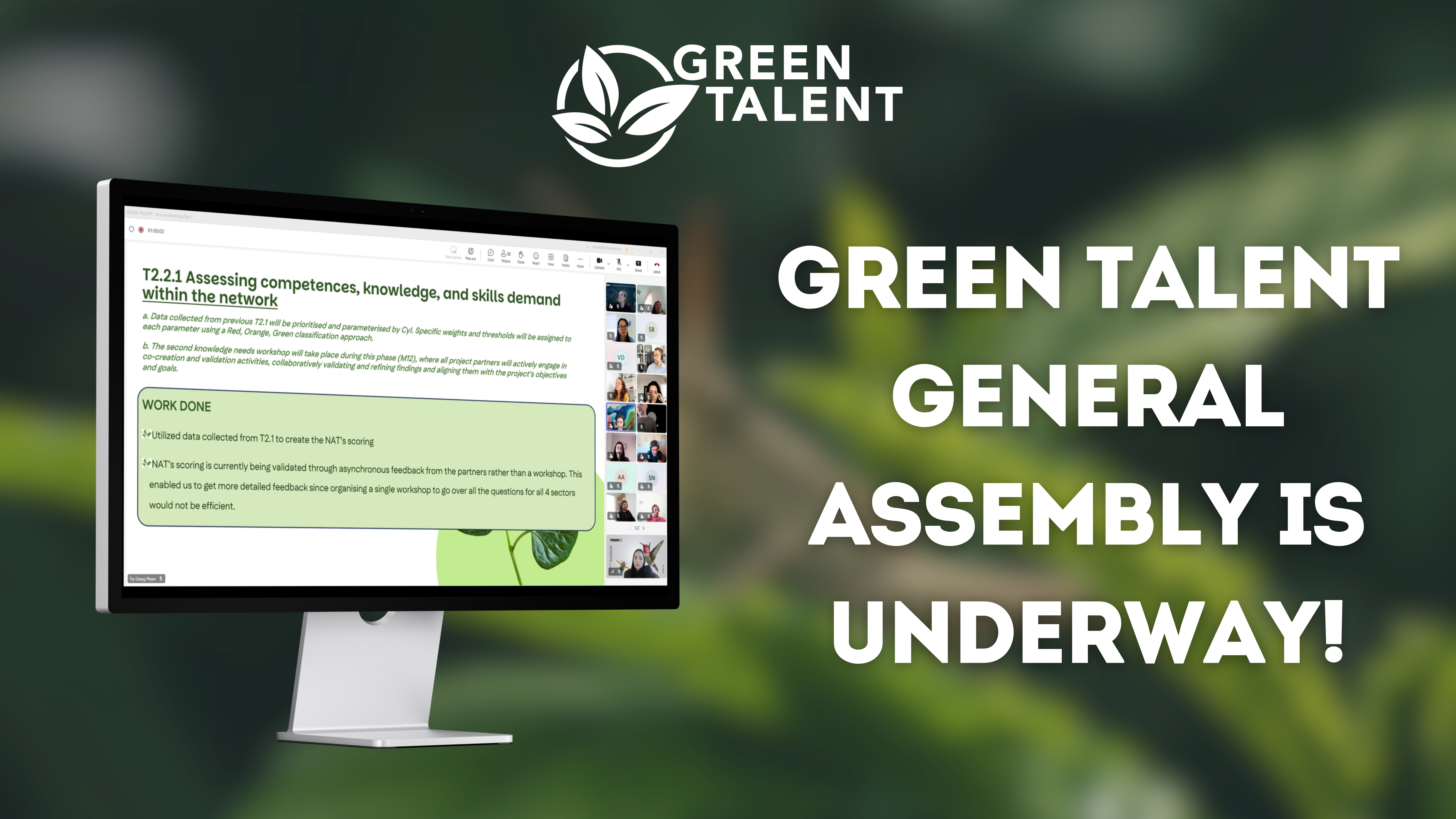 Featured image for: Green Talent’s Annual General Meeting is underway!